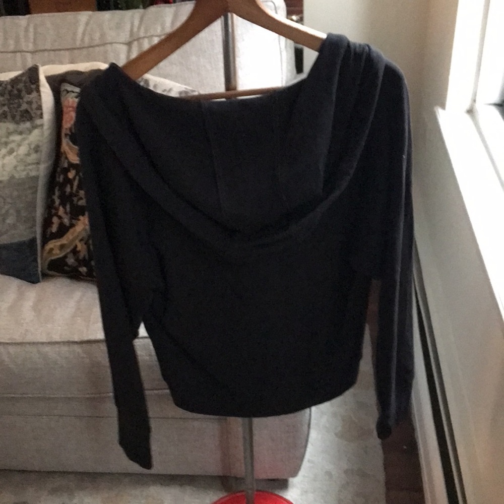 Fabletics Black Twist Front Pullover Sweatshirt - image 5